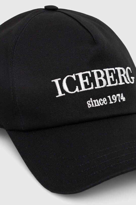 Βαμβακερό καπέλο του μπέιζμπολ Iceberg 7103.6920 μαύρο AW23