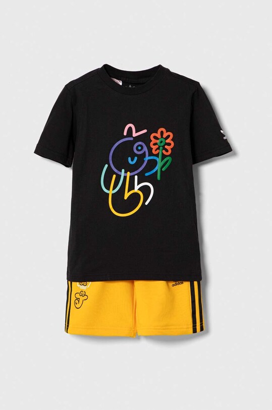 Παιδικό σετ adidas Originals πλεκτό ύφασμα μαύρο II0839