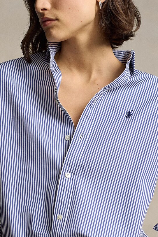 Βαμβακερό πουκάμισο Polo Ralph Lauren μπλε 211910743
