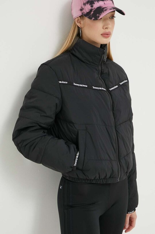 Μπουφάν Tommy Jeans μαύρο DW0DW16100