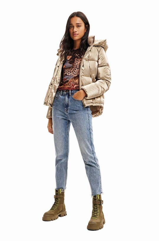 Μπουφάν Desigual μπεζ 23WWEW06