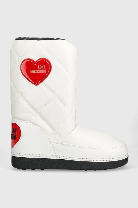 Μπότες χιονιού Love Moschino με κορδόνια λευκό JA24172G1HIT710A
