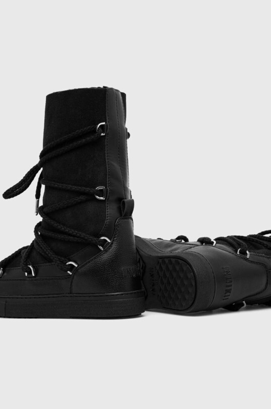 Παπούτσια Δερμάτινες μπότες χιονιού Inuikii Classic High Laced 75107.096.Black μαύρο