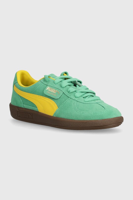 Σουέτ αθλητικά παπούτσια Puma Palermo Cobalt Glaze δέρμα σαμουά πράσινο 396463