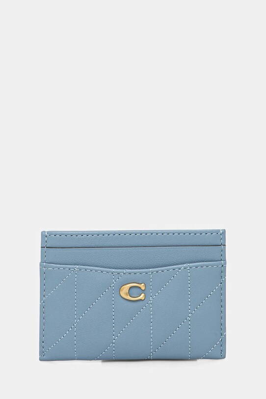 Δερμάτινη θήκη για κάρτες Coach Essential Card Case θήκη για κάρτες μπλε CM434