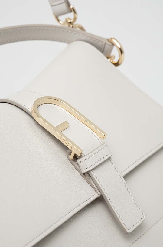 Αξεσουάρ Δερμάτινη τσάντα Furla WB00996.BX2045.1704S λευκό