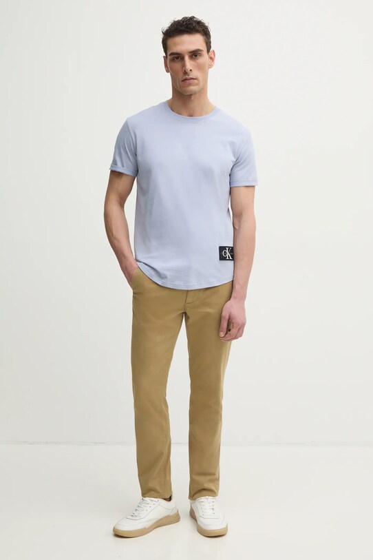 Βαμβακερό μπλουζάκι Calvin Klein Jeans J30J323482 μπλε AA00