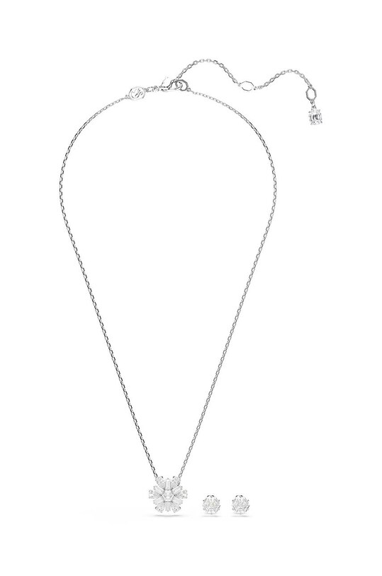 Κολιέ και σκουλαρίκια Swarovski IDYLLIA 5691486 ασημί AW24