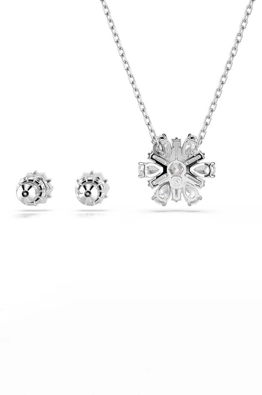 Κολιέ και σκουλαρίκια Swarovski IDYLLIA ασημί 5691486