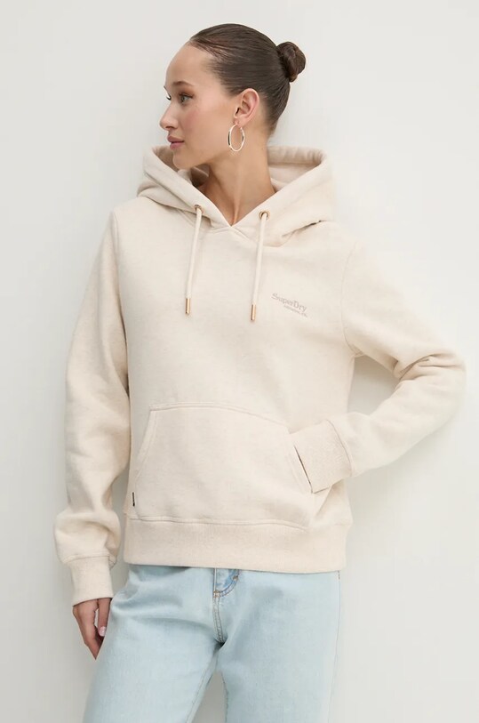 Μπλούζα Superdry με κουκούλα μπεζ W2012180A.9VP