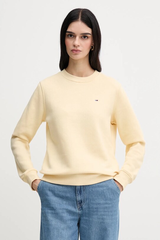 Μπλούζα Tommy Jeans μπεζ DW0DW19959