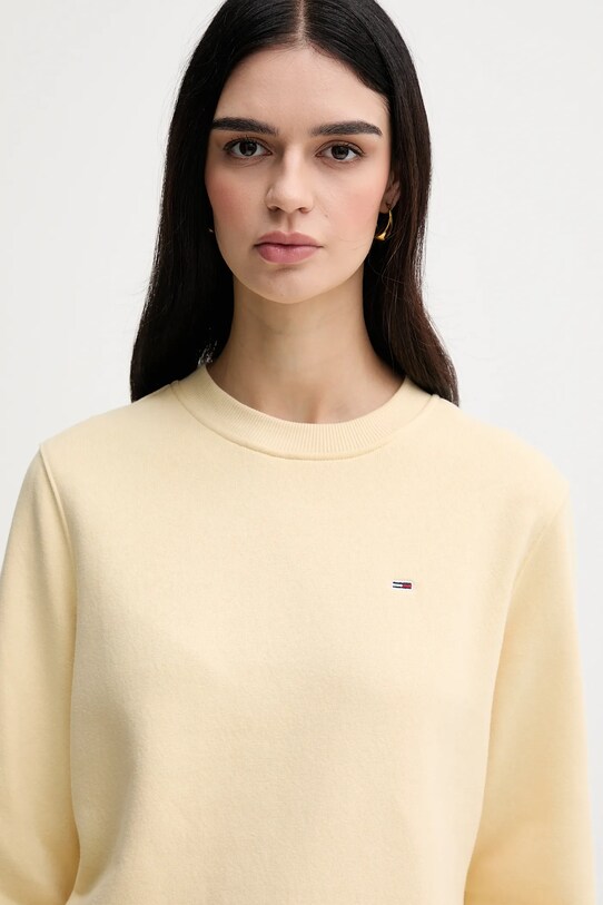 Ρούχα Μπλούζα Tommy Jeans DW0DW19959 μπεζ