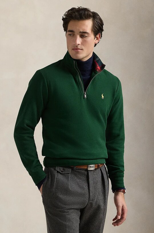 Μπλούζα Polo Ralph Lauren χωρίς κουκούλα πράσινο 710952257