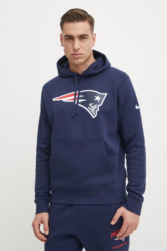 Μπλούζα Nike New England Patriots με κουκούλα σκούρο μπλε NKDK.41S.8K.N09