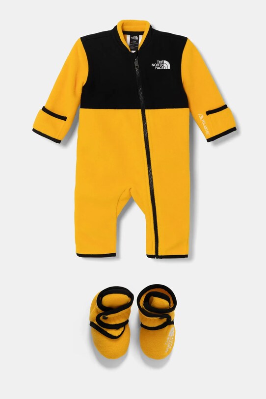 Ολόσωμη φόρμα μωρού The North Face BABDENALI ONE PIECE SET με μοτίβο κίτρινο NF0A88W056P1
