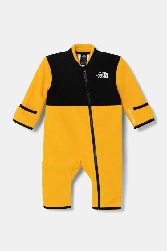 Ολόσωμη φόρμα μωρού The North Face BABDENALI ONE PIECE SET NF0A88W056P1 κίτρινο AW24