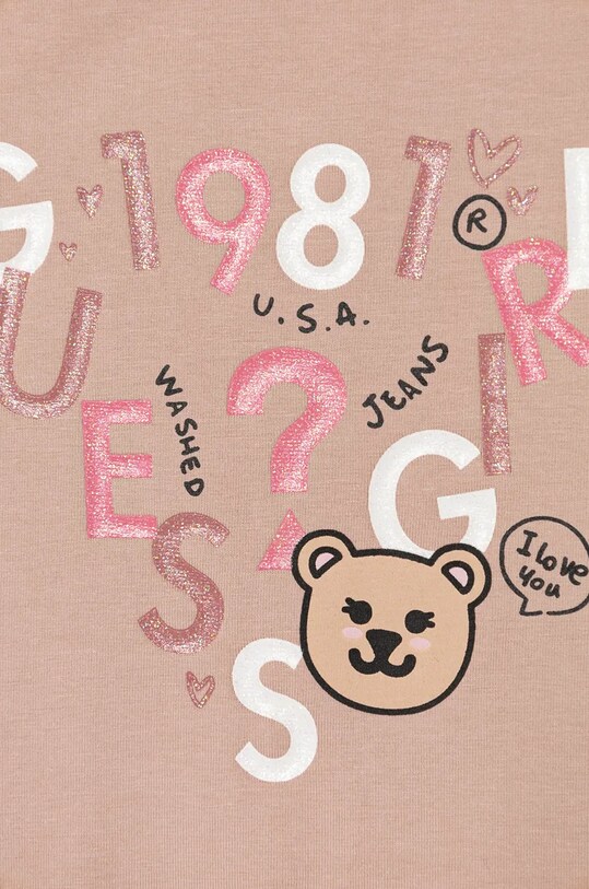 Κοριτσίστικα Παιδικό μακρυμάνικο Guess K4BI05.J1314.9BYH πορτοκαλί