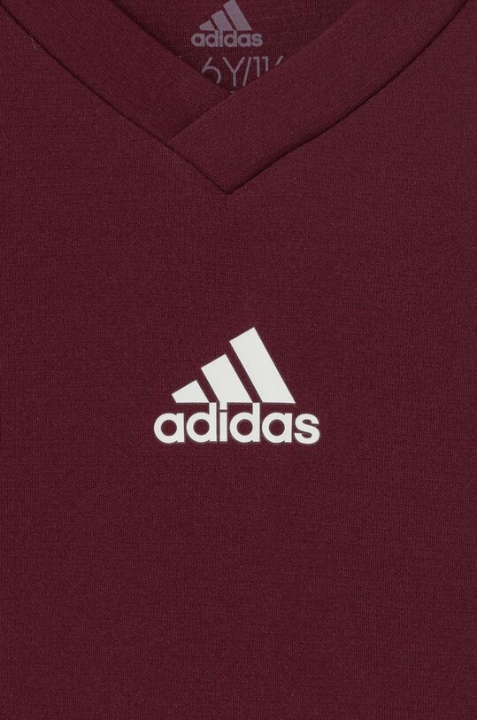 Αγορίστικα Παιδικό μακρυμάνικο adidas Performance TEAM BASE TEE Y GN7510 μπορντό