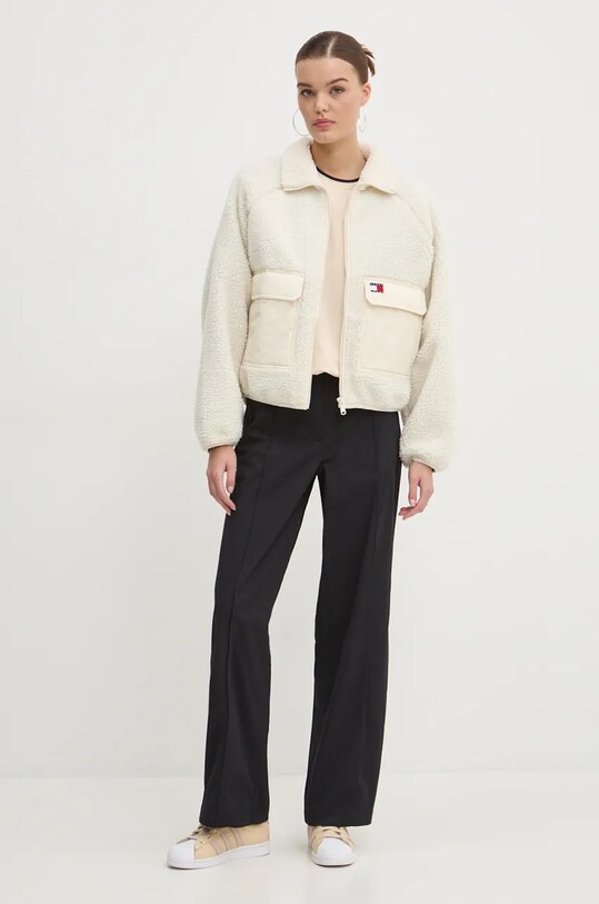 Μπουφάν Tommy Jeans DW0DW18303 μπεζ AW24