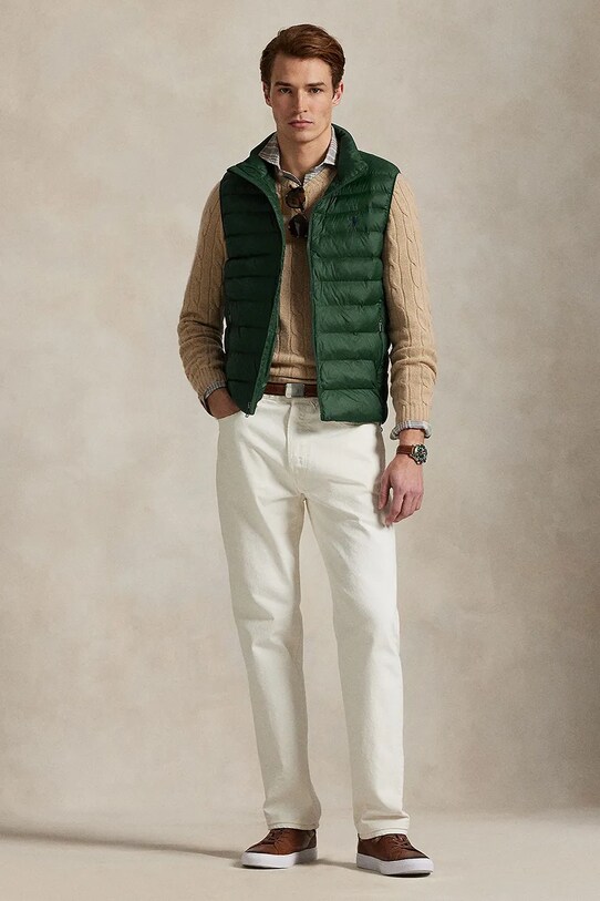 Ρούχα Αμάνικο μπουφάν Polo Ralph Lauren 710949962 πράσινο