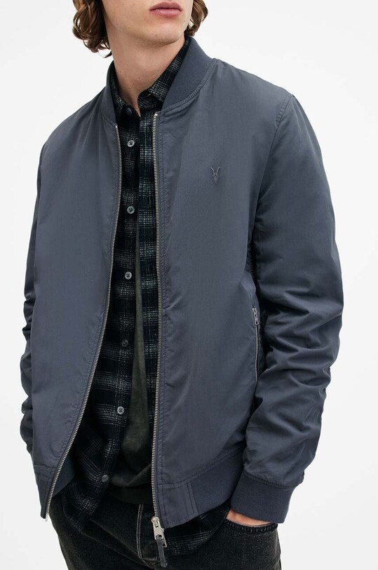 Μπουφάν bomber AllSaints BASSETT M077OB μπλε SS25