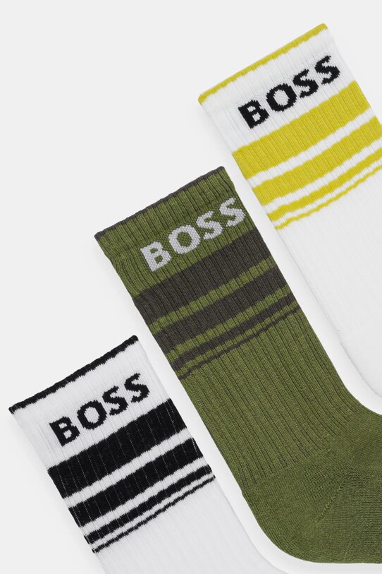 Κάλτσες BOSS 3-pack 50515143 λευκό SS25
