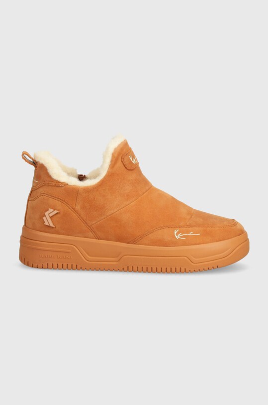 Μπότες χιονιού σουέτ Karl Kani Samo Boot 1120320 καφέ AW24