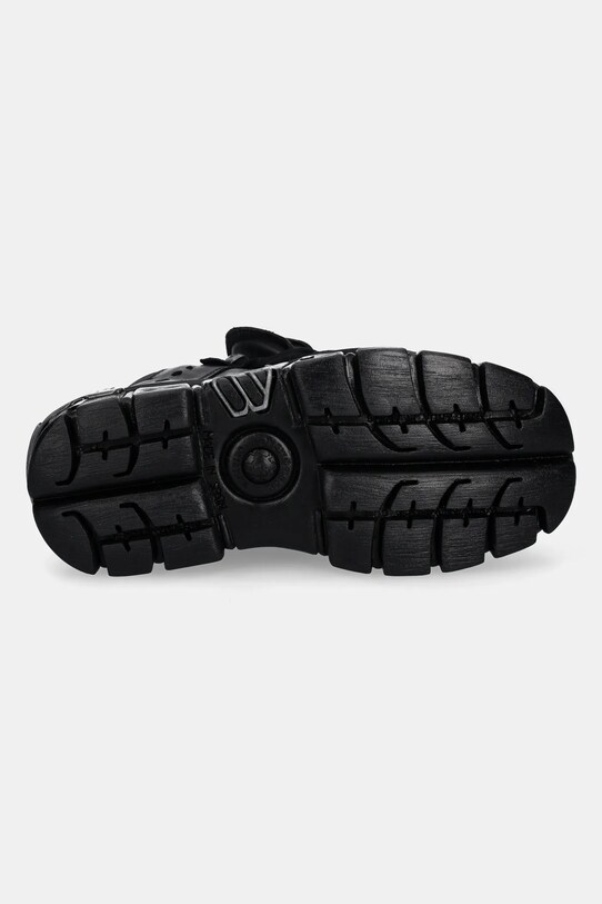 Δερμάτινα αθλητικά παπούτσια New Rock ITALI NEGRO+ NOMADA NEGRO+ TOWER NEGRO E14 M.106.S70 μαύρο