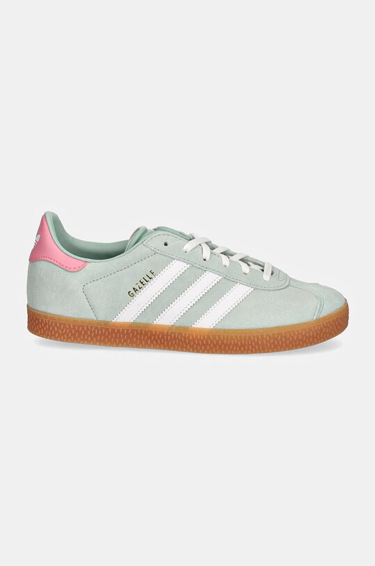 Παιδικά sneakers σουέτ adidas Originals GAZELLE IG9152 πράσινο AW24