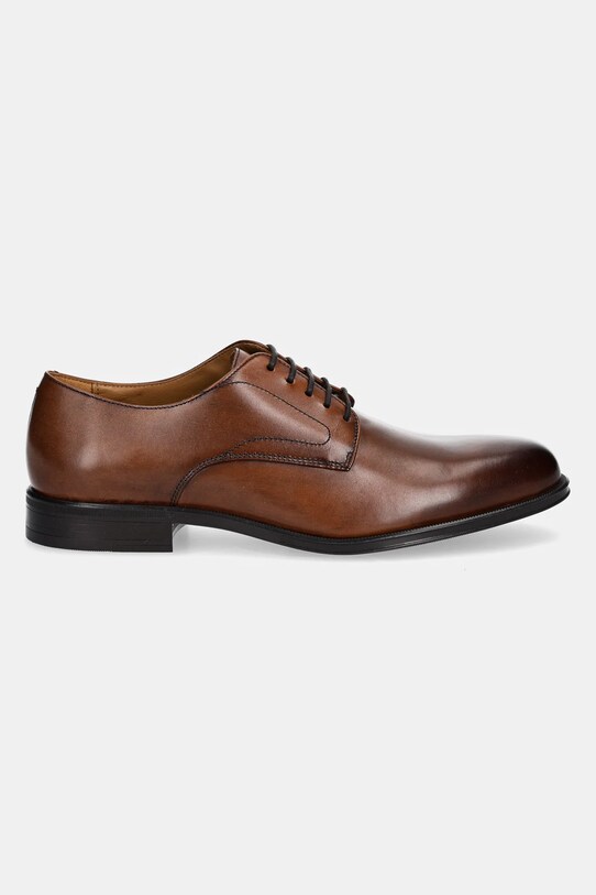 Δερμάτινα κλειστά παπούτσια Hackett London DUKE MASTER HMS21407 καφέ SS25