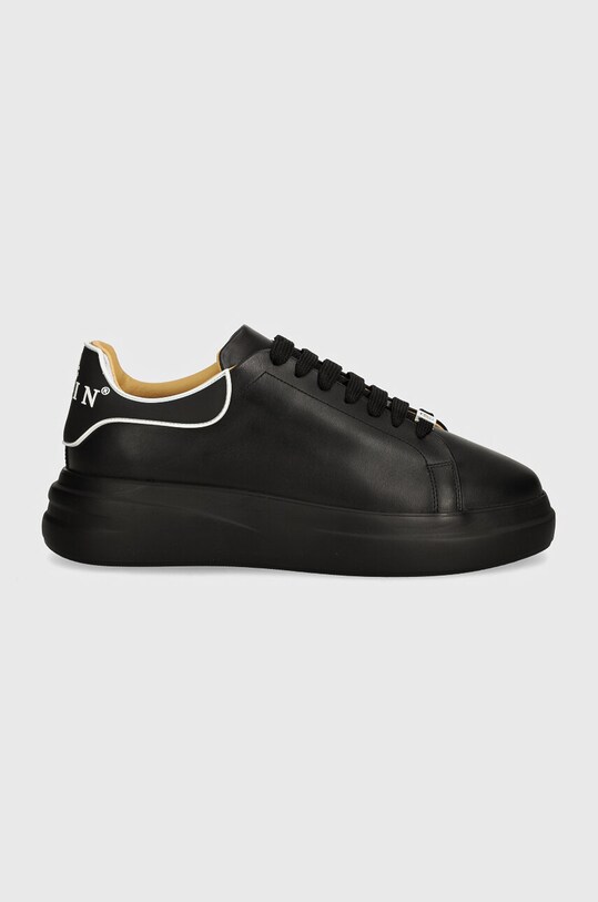 Δερμάτινα αθλητικά παπούτσια Philipp Plein Lo-Top Mega Star USC0599.PLE005N.0202 μαύρο AW24
