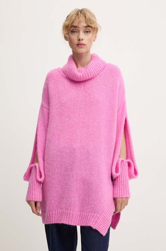 Μάλλινο πουλόβερ MMC STUDIO PL BITENEO μαλλί ροζ BITENEO.SWEATER