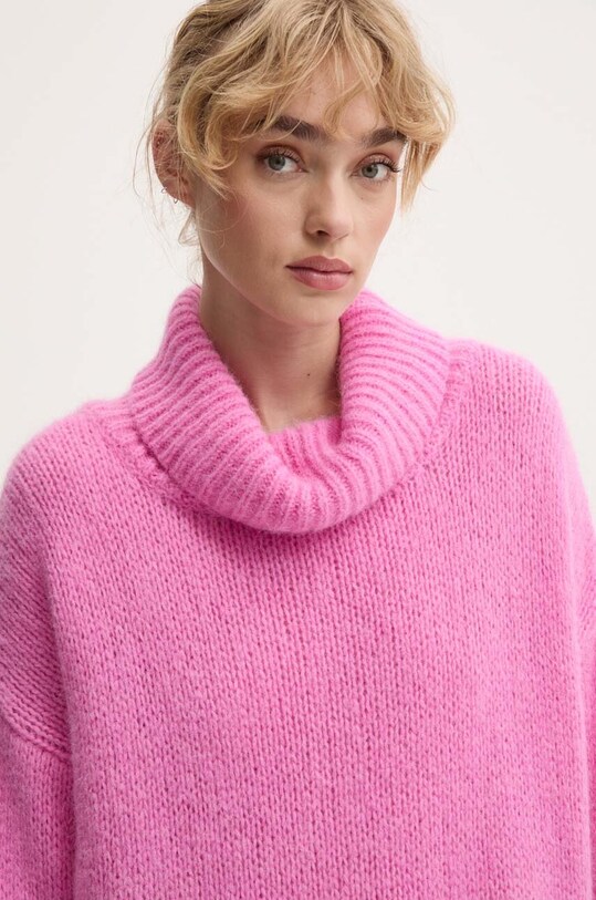 Μάλλινο πουλόβερ MMC STUDIO PL BITENEO BITENEO.SWEATER ροζ