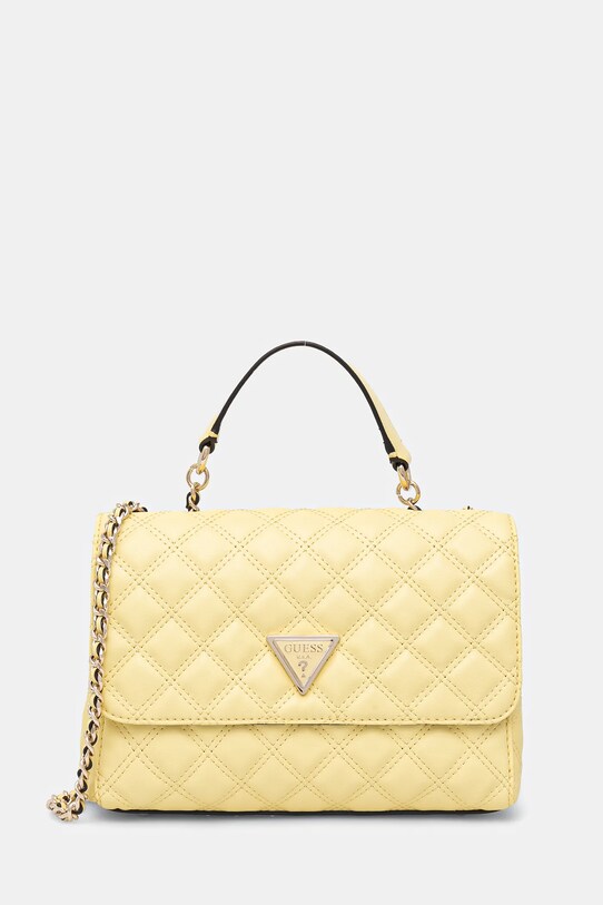 Τσάντα Guess GIULLY συνθετικό κίτρινο HWQG87.48200