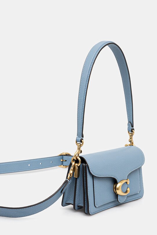 Δερμάτινη τσάντα Coach Tabby CY201 μπλε SS25
