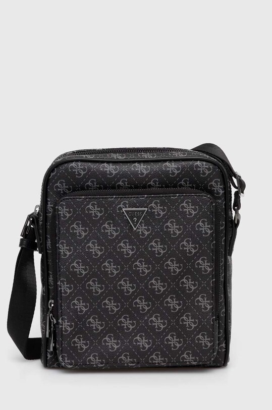 Σακίδιο Guess MILANO απομίμηση λείου δέρματος μαύρο HMMILO.P4260