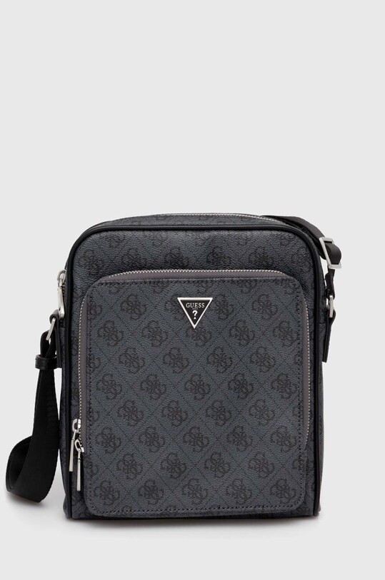 Σακίδιο Guess MILANO απομίμηση λείου δέρματος μαύρο HMMILO.P4260