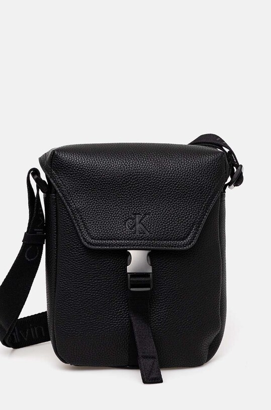 Σακίδιο Calvin Klein Jeans απομίμηση λείου δέρματος μαύρο K50K512565