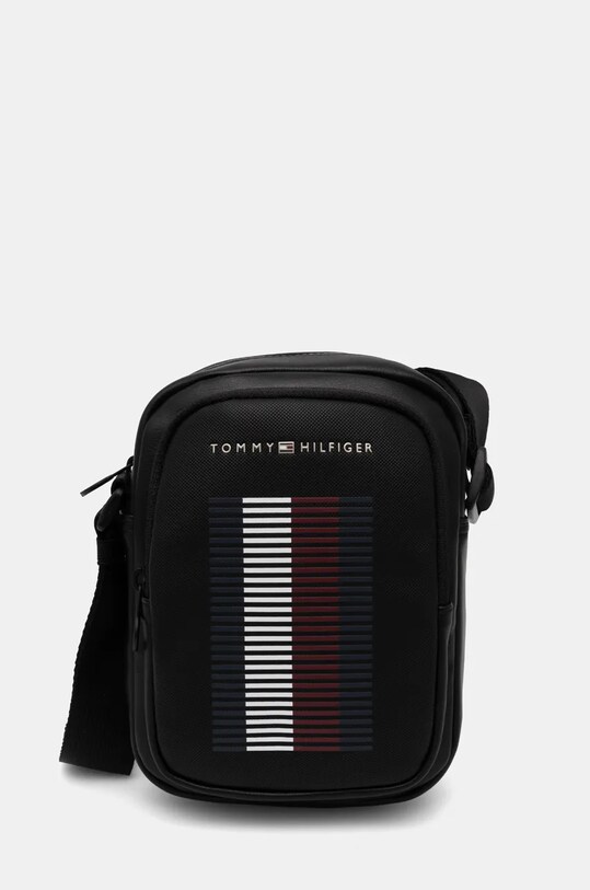 Σακίδιο Tommy Hilfiger απομίμηση λείου δέρματος μαύρο AM0AM12977