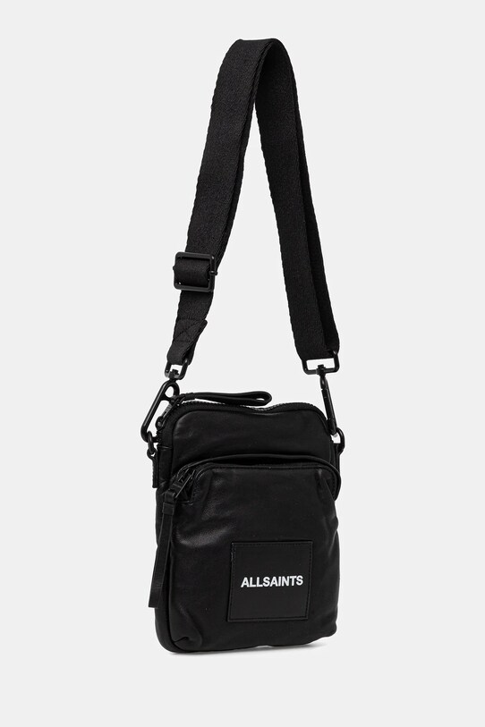 Δερμάτινο φακελάκι AllSaints FALCON M165XB μαύρο SS25