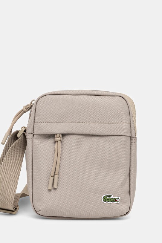 Σακίδιο Lacoste υφασμάτινο μπεζ NU4788NE