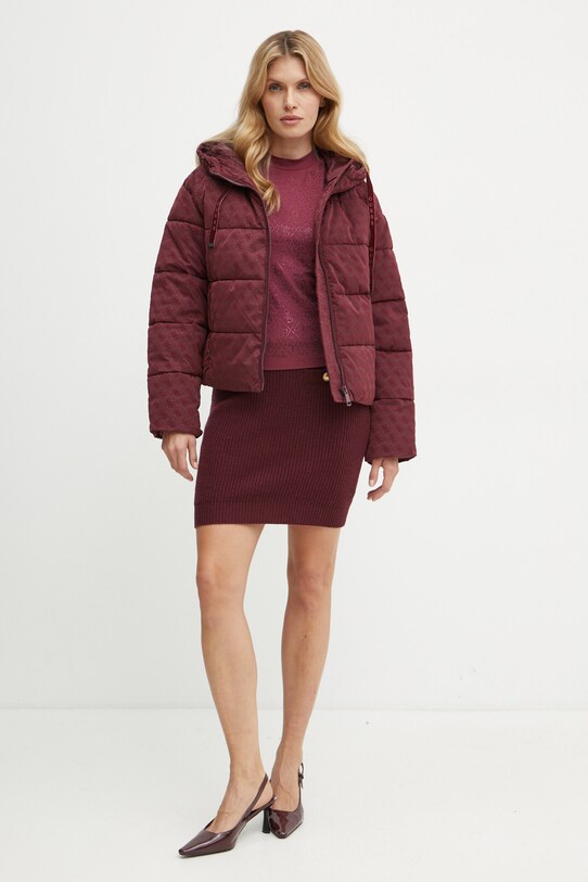 Μπλουζάκι Guess W4BI26.J1314 μπορντό AW24