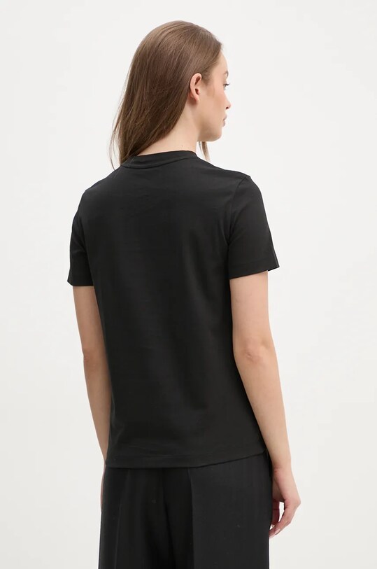Ρούχα Βαμβακερό μπλουζάκι Calvin Klein Jeans J20J224253 μαύρο