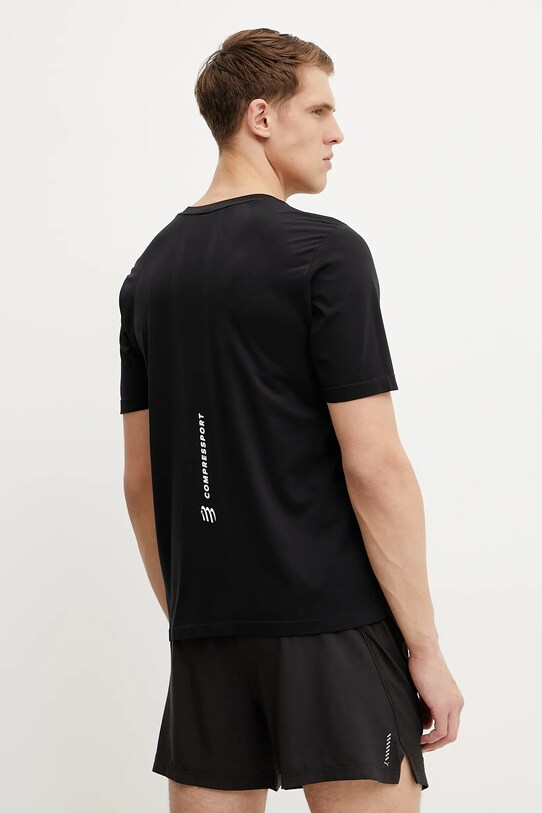 Ρούχα Μπλουζάκι για τρέξιμο Compressport Performance ATSM492 μαύρο
