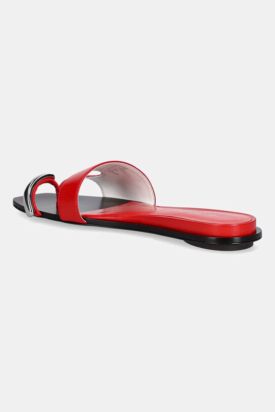 Παπούτσια Δερμάτινες παντόφλες Tory Burch Pierced Slide 169782.600 κόκκινο