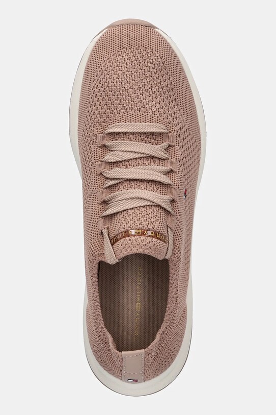 Αθλητικά Tommy Hilfiger TH KNIT RUNNER μπεζ FW0FW08813