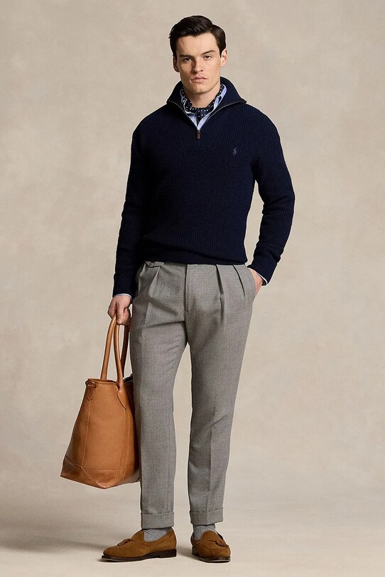 Ρούχα Μάλλινο πουλόβερ Polo Ralph Lauren 710941101 σκούρο μπλε