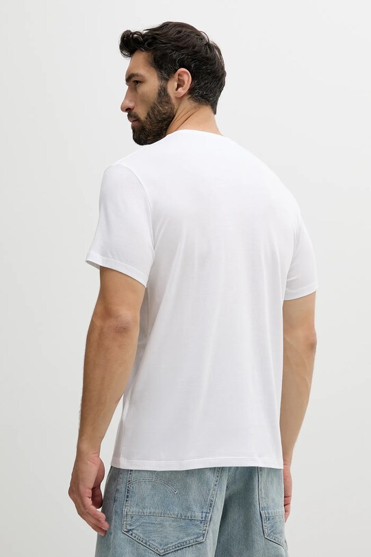 Βαμβακερό μπλουζάκι Calvin Klein LV04RC854G λευκό AW25