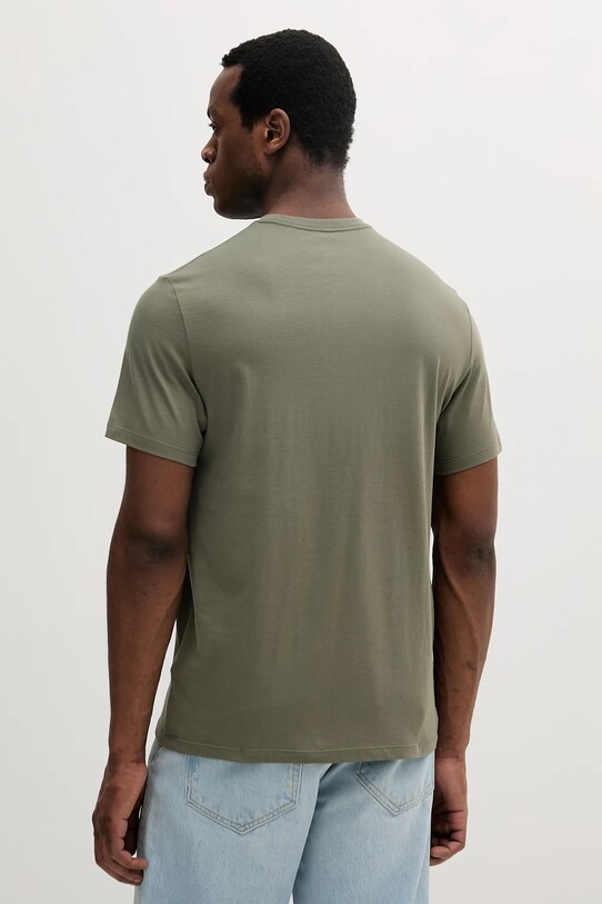 Ρούχα Βαμβακερό μπλουζάκι Calvin Klein LV04RC854G πράσινο
