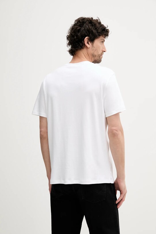Βαμβακερό μπλουζάκι Calvin Klein LV04LB275G λευκό AW25